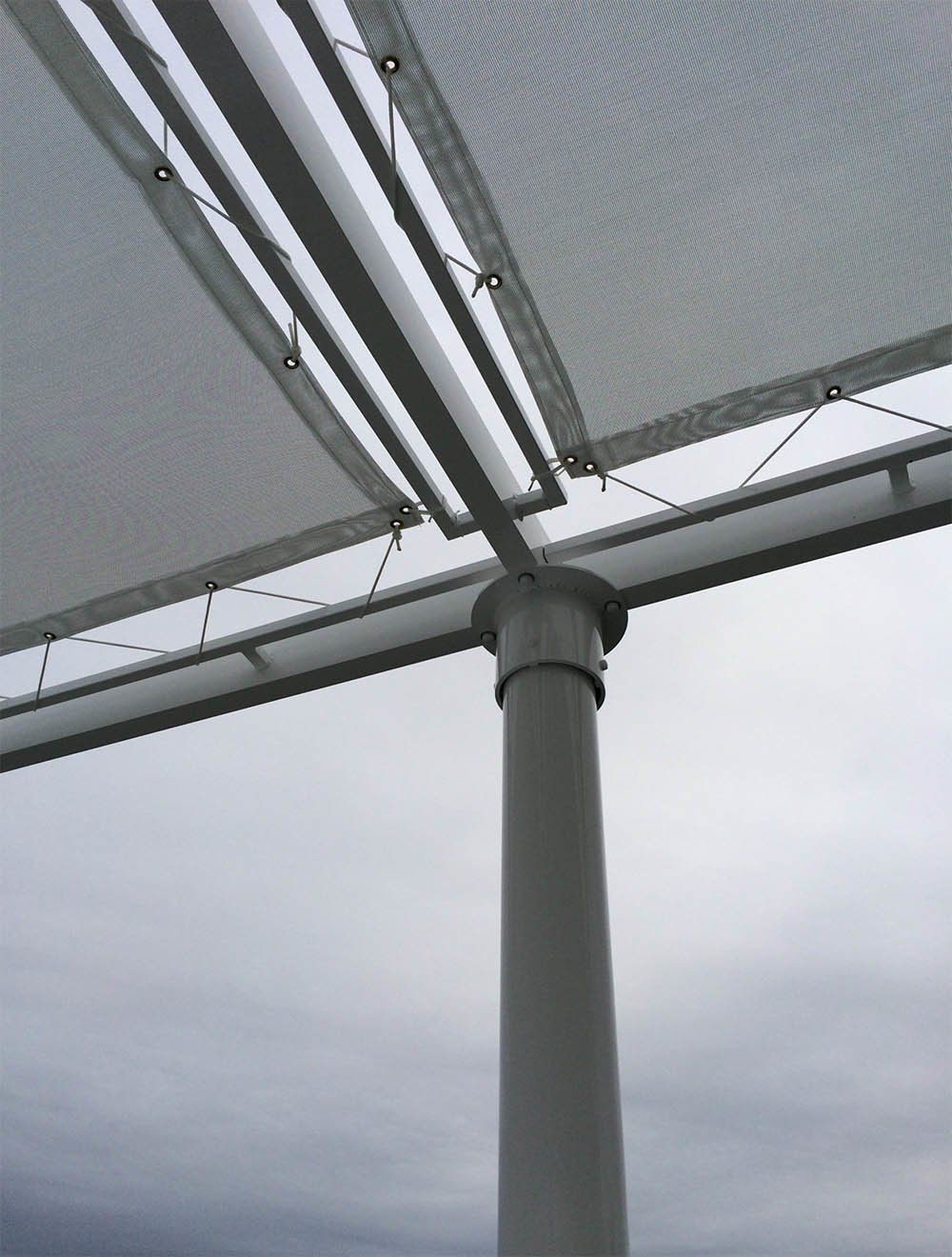 Closer View of Custom Porch — Brick, NJ — DUNE Awning Fabrication