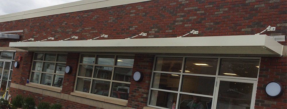 Closer View of Awning in Hickory Senior Center — Brick, NJ — DUNE Awning Fabrication