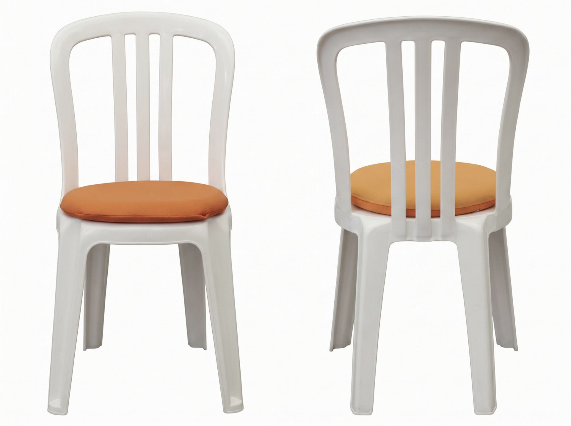 white chairs with cushions