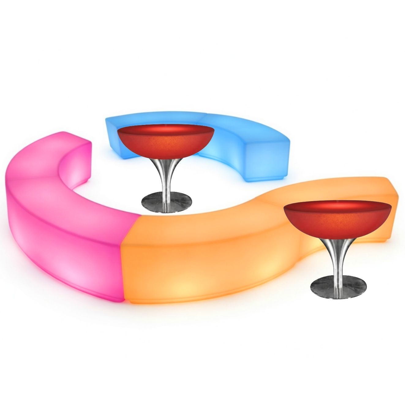LED Bar table hire in Manchester