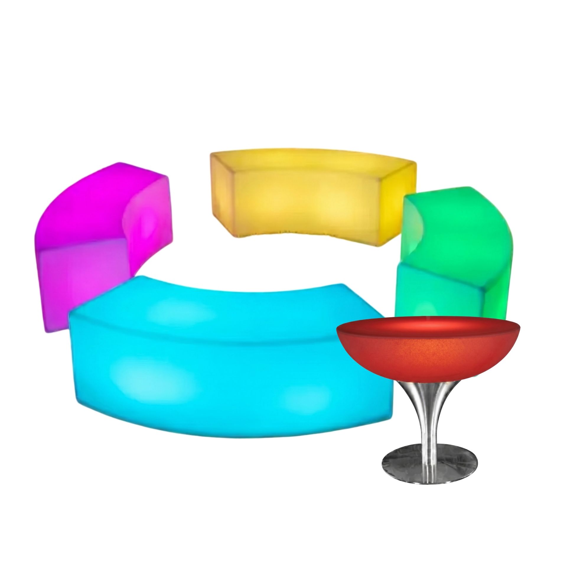 LED Bar table hire in Manchester