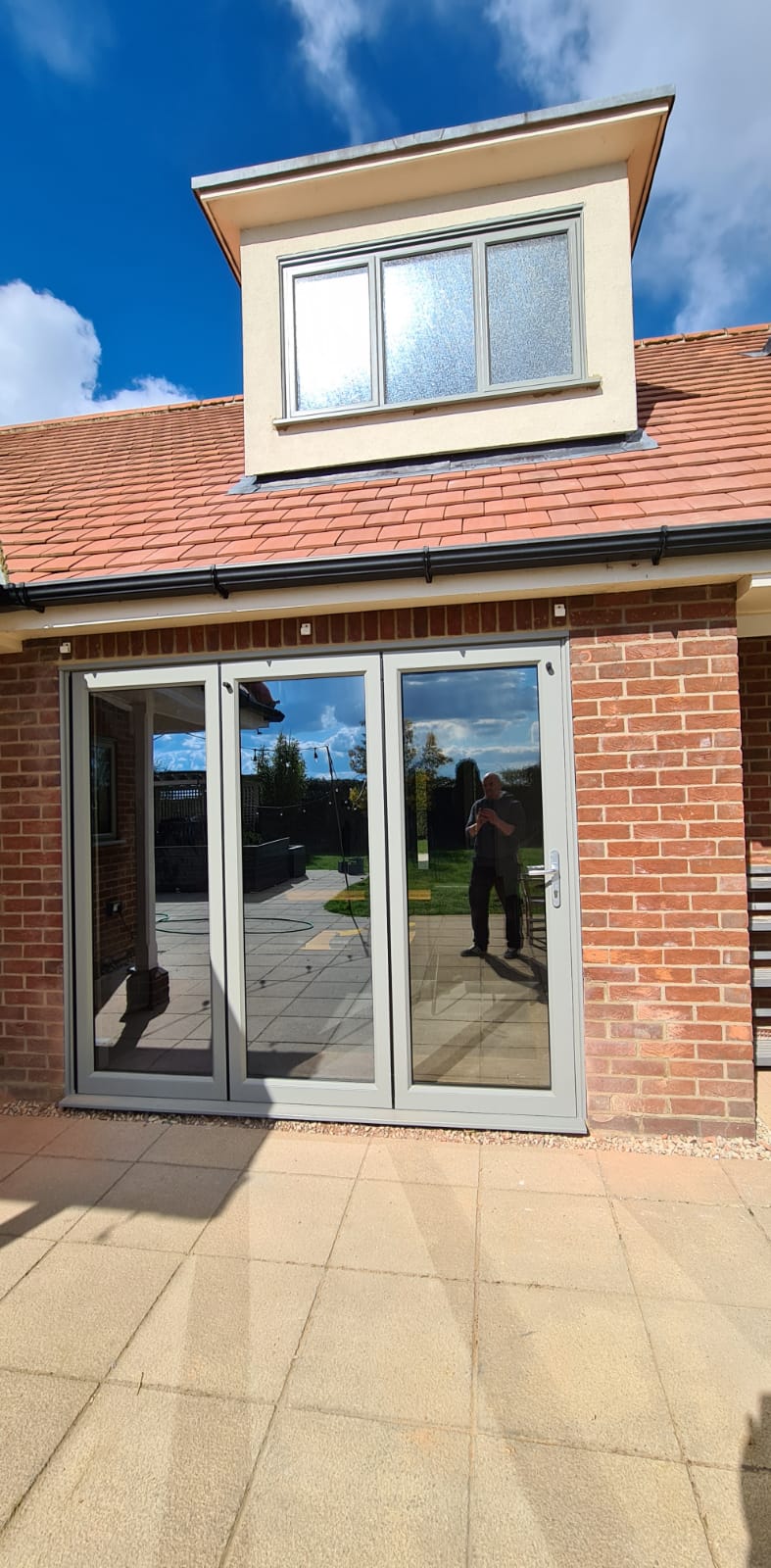 Aluminium Bifold Doors on Back of Home