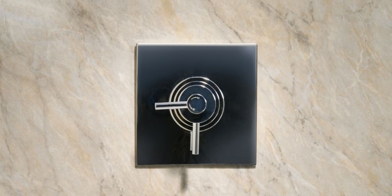 Marble Aqua Boards with Modern Knob Fixture