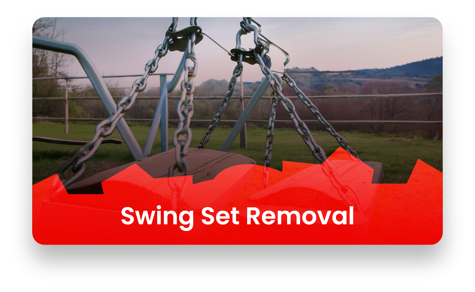 Swing Set Removal Image