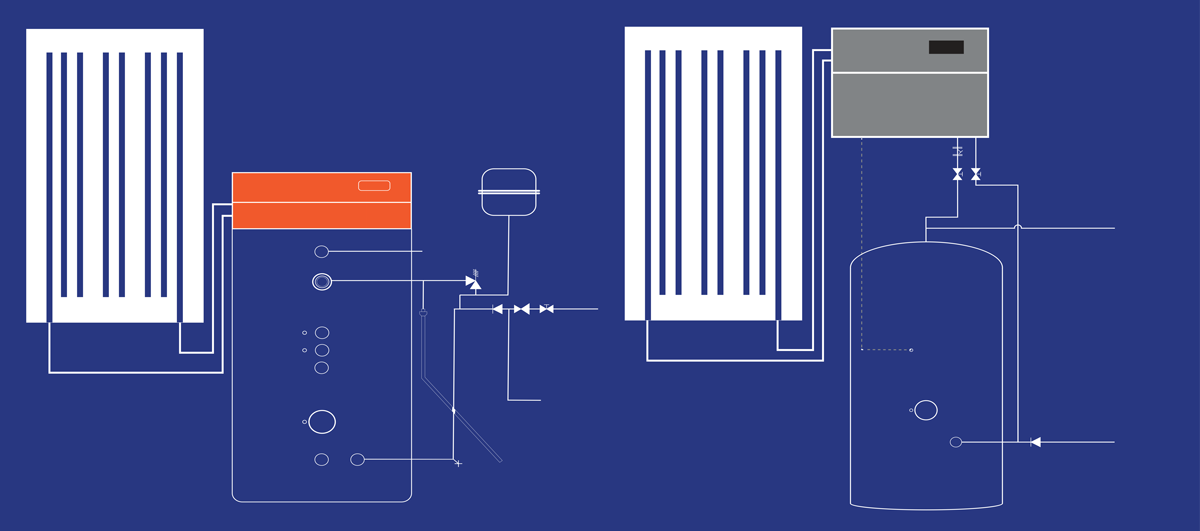 hot water system diagram
