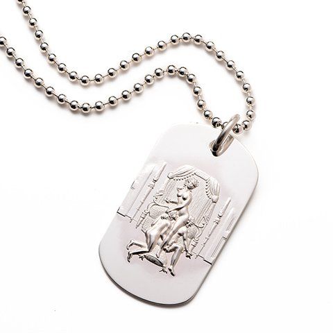 Donatien Sterling Silver Dog Tag erotic jewellery