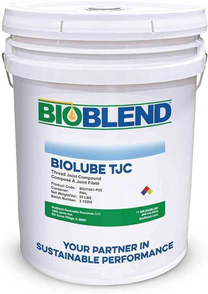 A bucket of bioblend biolube tjc your partner in sustainable performance