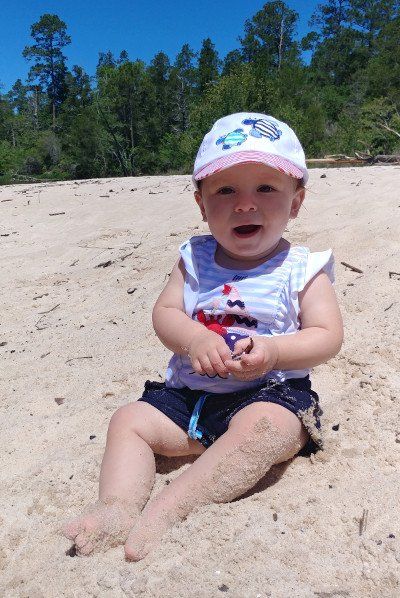 Baby on the beach — beaches in Milton, FL