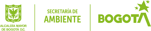 Logos de la Secretaría de Ambiente de Bogotá y la Alcaldía Mayor de Bogotá en verde.