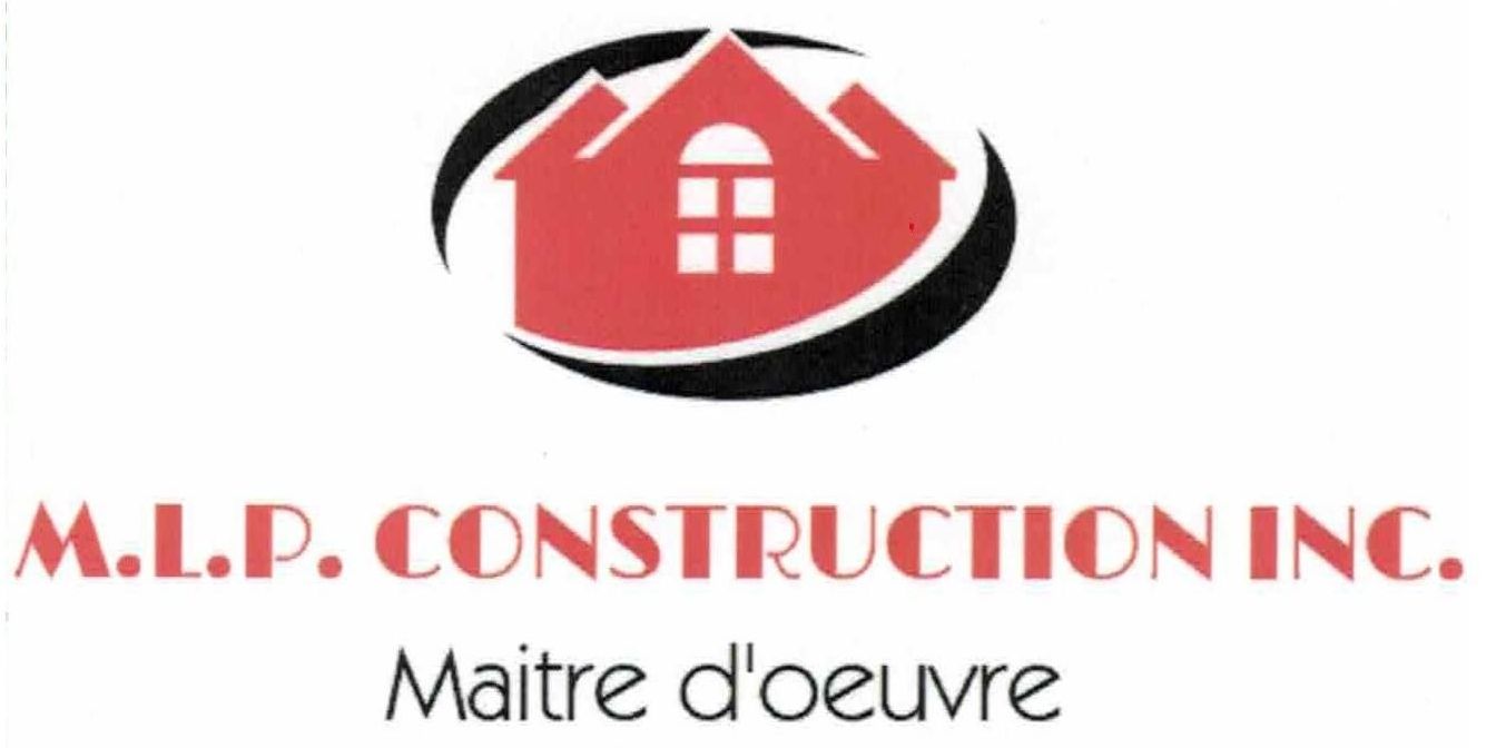 Le logo de mip construction inc. montre une maison rouge dans un cercle.