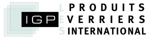 Un logo noir et blanc pour igp verreries international