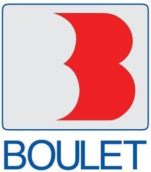 Un logo pour boulet avec une lettre b rouge sur fond blanc