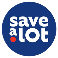Logotipo de Save A Lot: texto blanco 