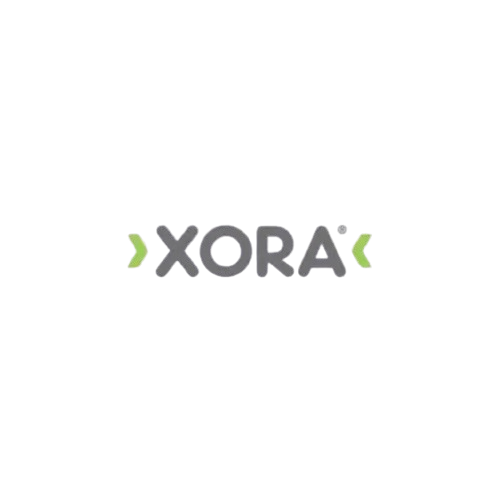 A logo for a company called xora on a white background.