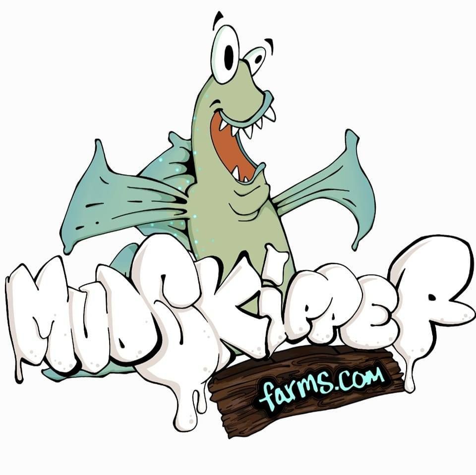 A logo for a company called mud kipper farms.com