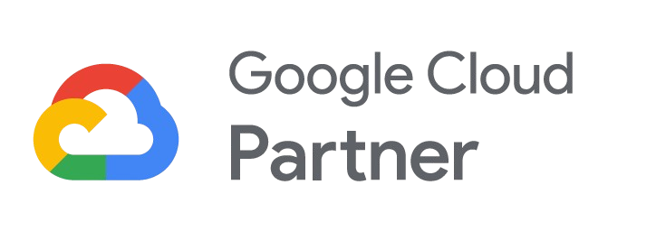 The google cloud partner logo is shown on a white background.