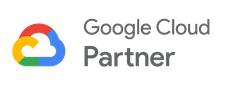 The google cloud partner logo is shown on a white background.