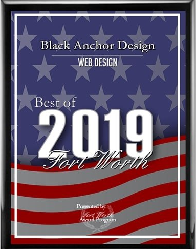 Black Anchor Design Best of Web Design Fort Worth 2019