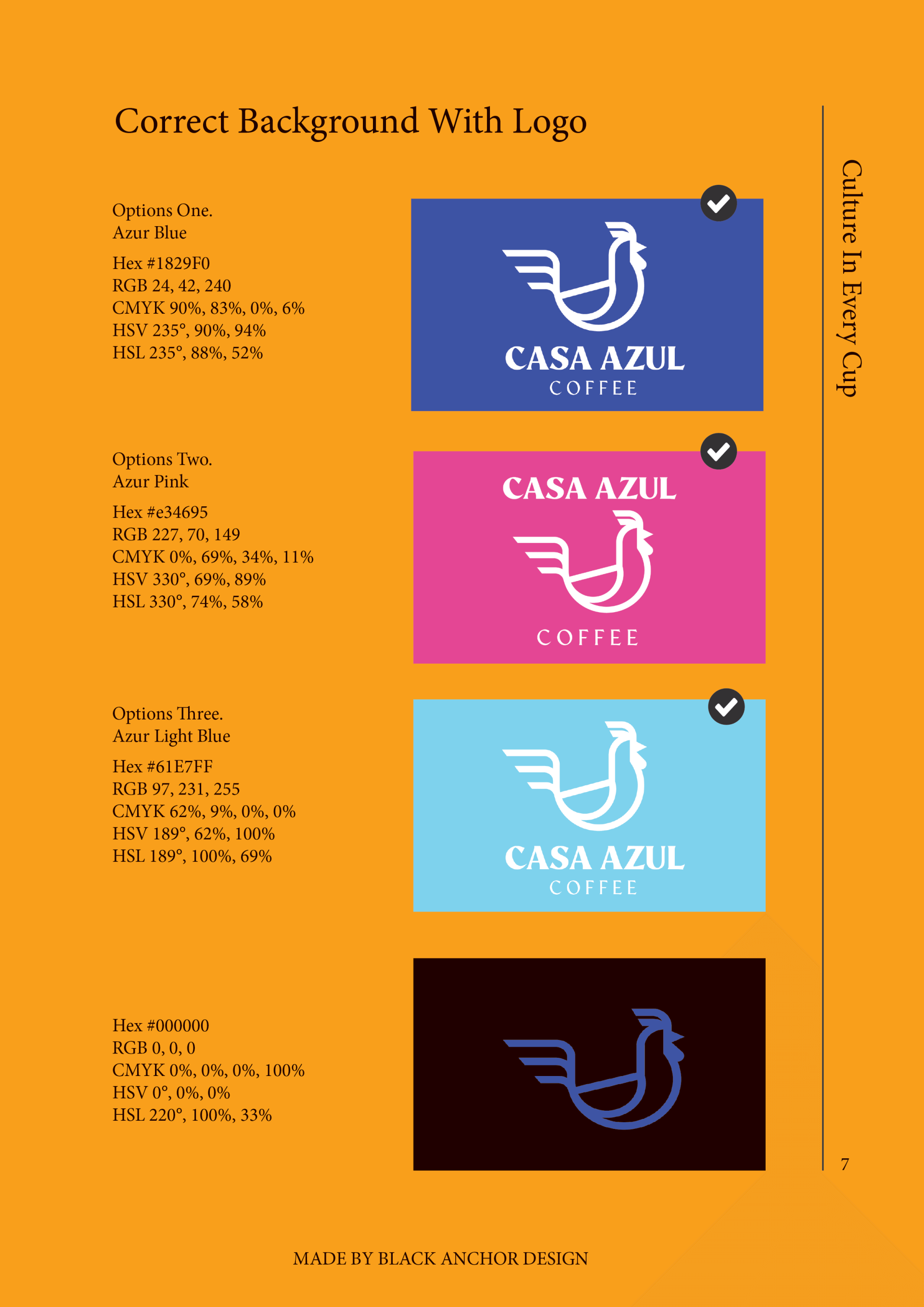 Casa Azul Coffee Brand Guidelines