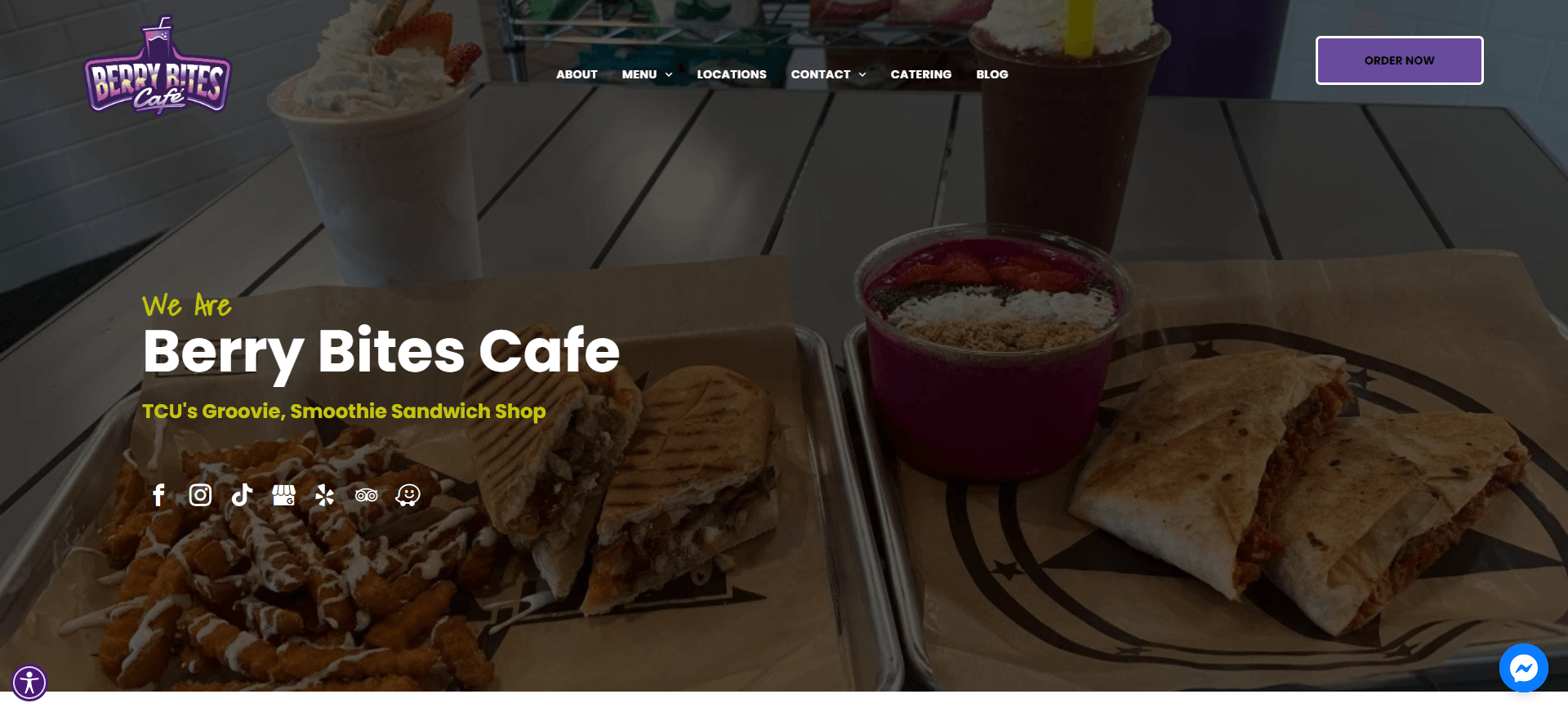 Berry Bites Cafe Web Design