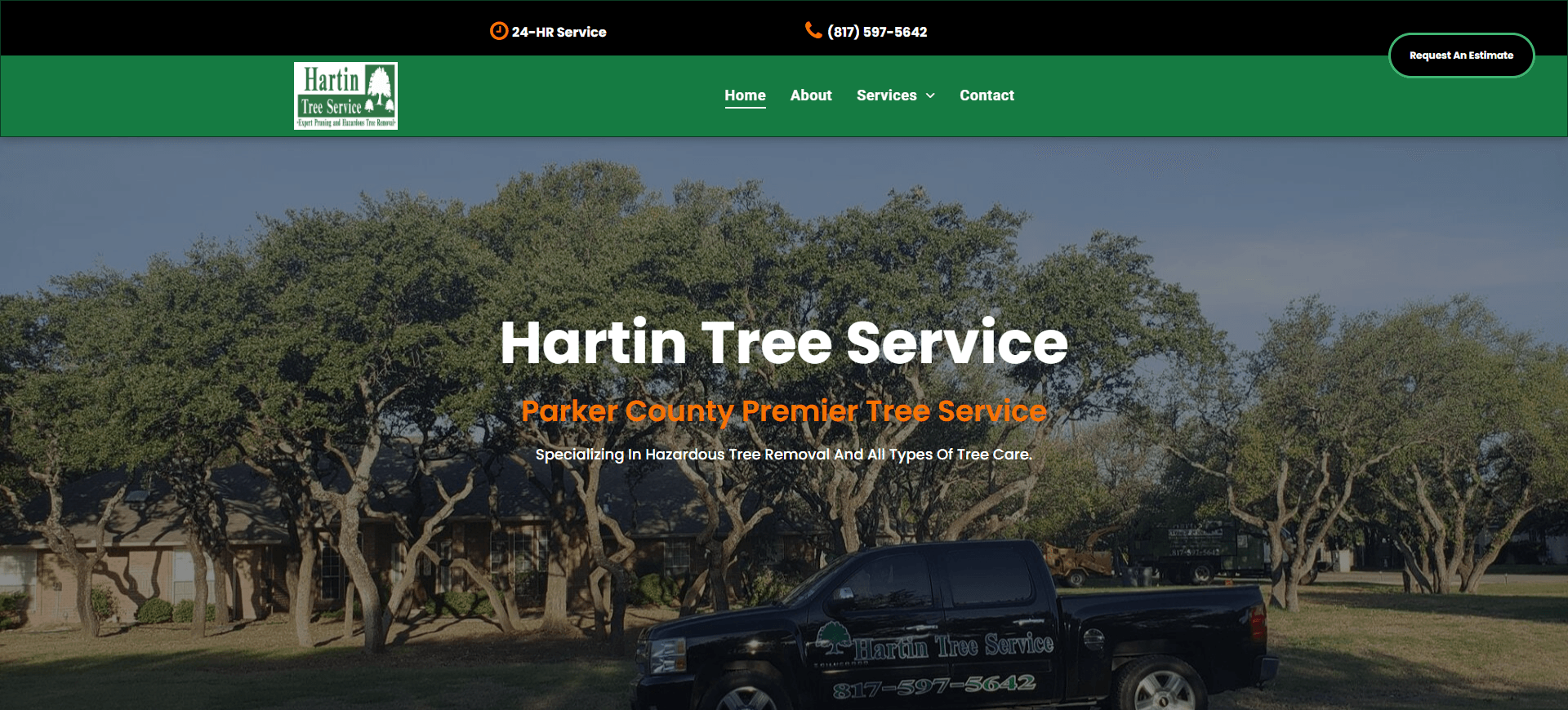 Hartin Tree Service - Web Design