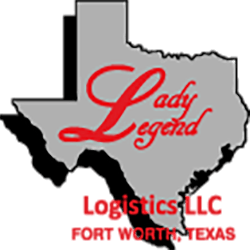 A logo for Lady Legend logistics llc in Fort Worth Texas