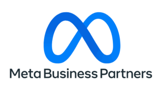 The meta business partner logo is on a white background.