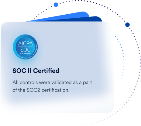 Soc ii certified all controls were validated as a part of the soc2 certification