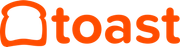 The word toast is written in orange on a white background
