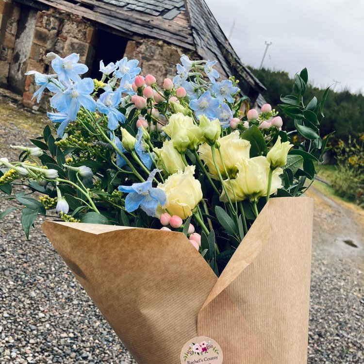 A natural beautiful flower gift. Florist is Rachel's Country Flowers in Edderton, near Dornoch and Tain in the Scottish Highlands