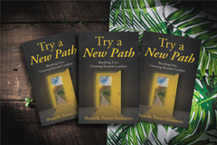 Three identical books titled 