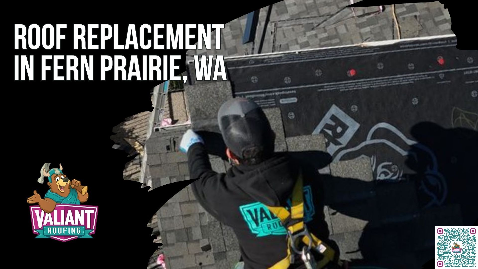 Your Fern Prairie Roof Faces 65 Inches of Rain Every Year. Here Is What a Real Replacement Looks Like.
Roof replacement in Fern Prairie, WA, an unincorporated Clark County community 16 miles east of downtown Vancouver, means the complete removal and reinstallation of every layer of your roofing system, from shingles and underlayment down to flashing, ventilation, and decking, by a licensed contractor backed by a manufacturer warranty. Fern Prairie averages 65 inches of rain per year with 211 days below 50 degrees, so moss grows on north-facing slopes within two seasons and shingles curl faster here. Valiant Roofing, an Owens Corning Platinum Preferred Contractor, CertainTeed ShingleMaster, and BBB A+ rated company with 230 plus projects and a 4.9-star Google rating, offers free inspections with photo documentation at 360-740-7017.
Valiant Roofing, 108 SE 124th Ave Suite 8, Vancouver, WA 98684. https://www.valiantroofing.com/locations/vancouver-wa