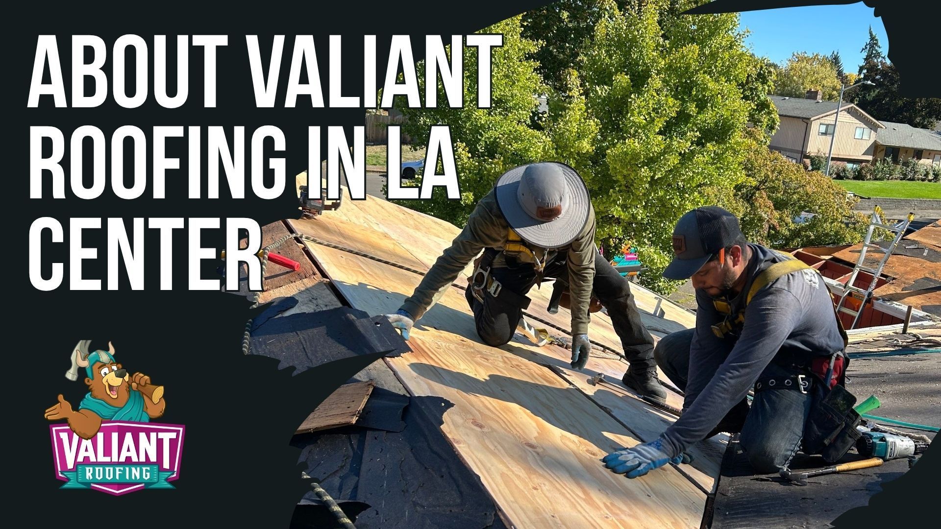 Residential roof repair in La Center, WA