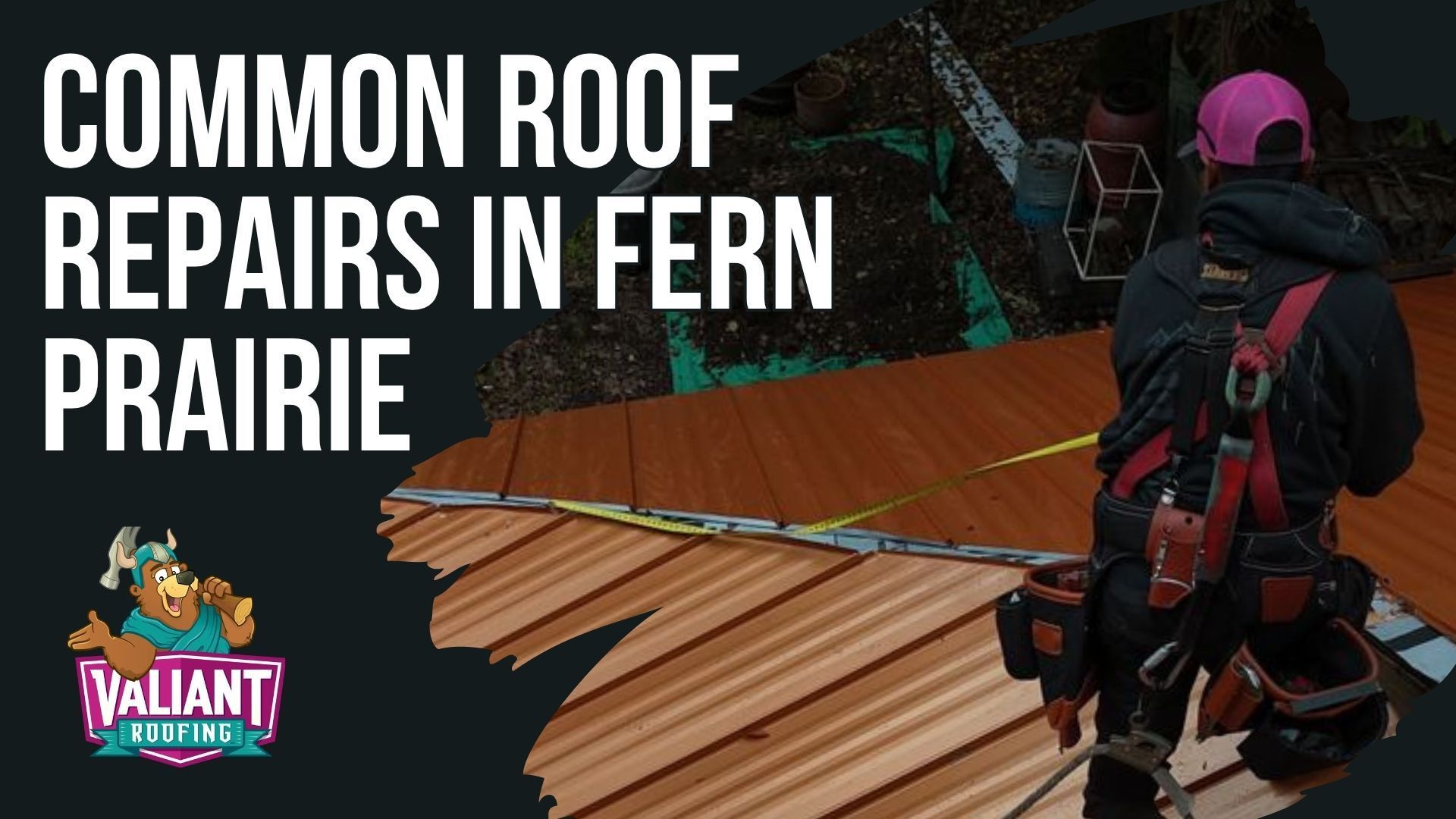 Roof repair project by Valiant Roofing