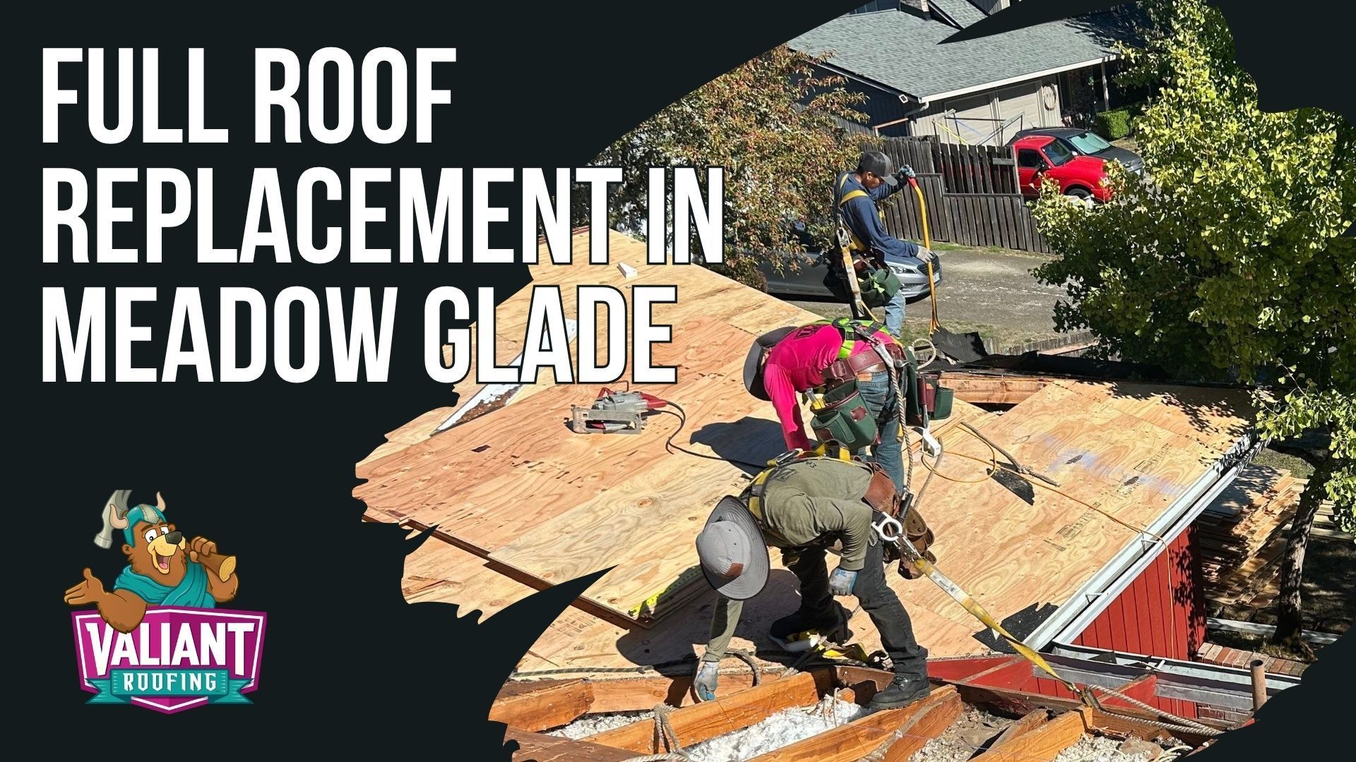 Roof replacement project in Meadow Glade, WA by Valiant Roofing