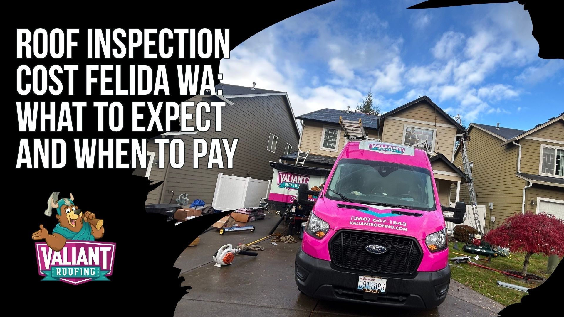 Roof Inspection Cost Felida WA: What to Expect and When to Pay
Felida's 2026 roof inspection pricing framework is published in full, unlike most local roofing pages that avoid real numbers. A free Valiant roof inspection costs $0 with no obligation, while a third-party paid inspection averages $321 to $460 for an unbiased signed report. A real estate roof inspection report runs $250 to $500 for a transaction, an insurance claim documentation report runs $350 to $600 for adjuster-ready evidence, and a drone and infrared assist adds $150 to $350 on steep or complex rooflines like a Salmon Creek Heights home. Valiant offers competitive rates and a free roofing estimate to homeowners in Felida and Vancouver, ensuring honest advice and dependable workmanship at no cost.
108 SE 124th Ave Suite 8, Vancouver, WA 98684
https://www.valiantroofing.com/locations/vancouver-wa