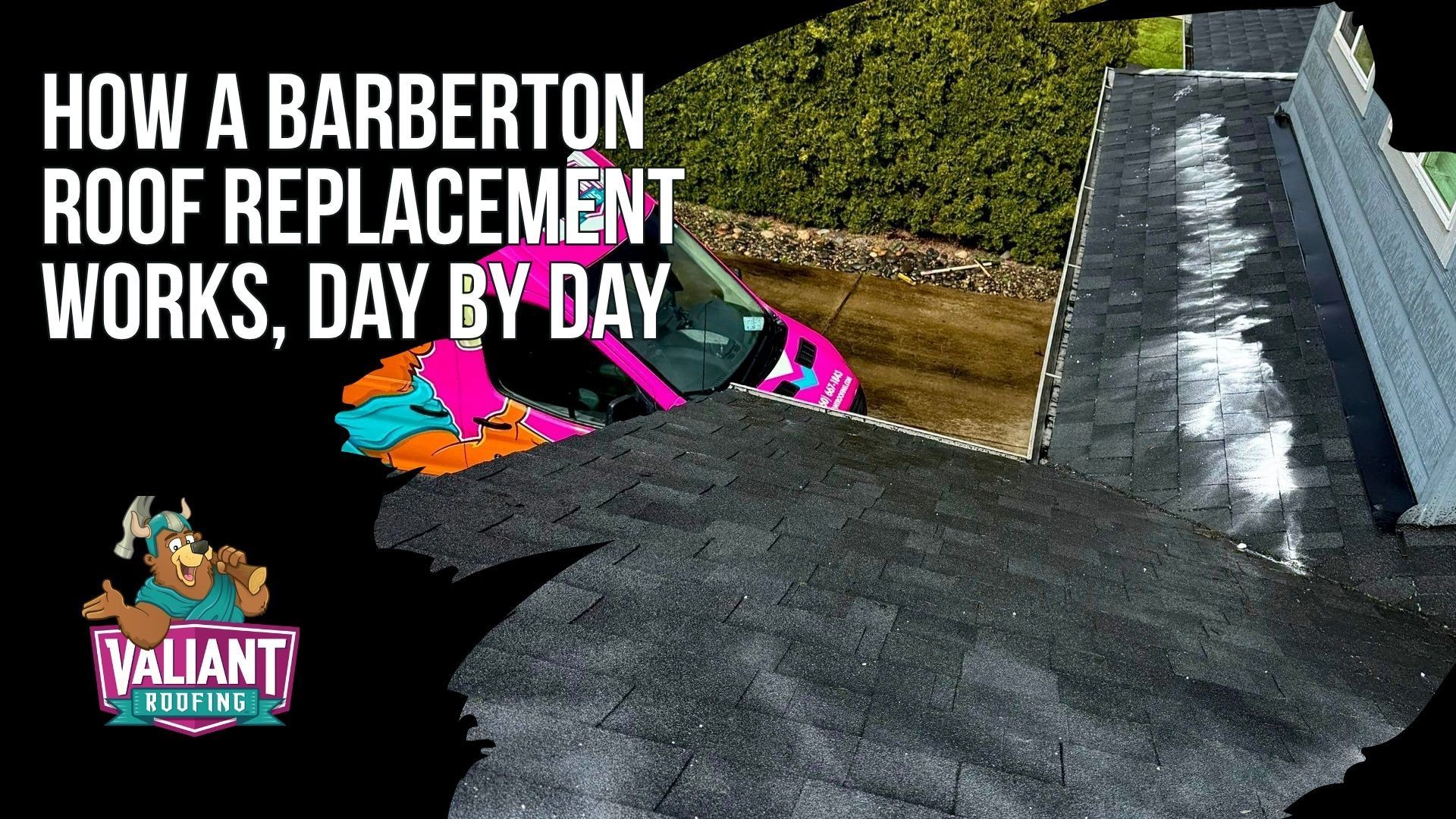 How a Barberton Roof Replacement Works, Day by Day
Valiant Roofing walks Barberton homeowners through a 1 to 3 day roof replacement: a free inspection with a full photo file on Day 0, material staging and permit pull through the Clark County Permit Center on Day 1, complete tear-off down to plywood with same-day install on Day 2, and an independent post-install inspection plus magnetic nail sweep and dumpster removal on Day 3. Written estimates include a clear breakdown of materials, labor, decking costs, and timeline with no hidden fees. Valiant Roofing is located at 108 SE 124th Ave Suite 8, Vancouver, WA 98684. Schedule your free inspection at https://www.valiantroofing.com/locations/vancouver-wa.