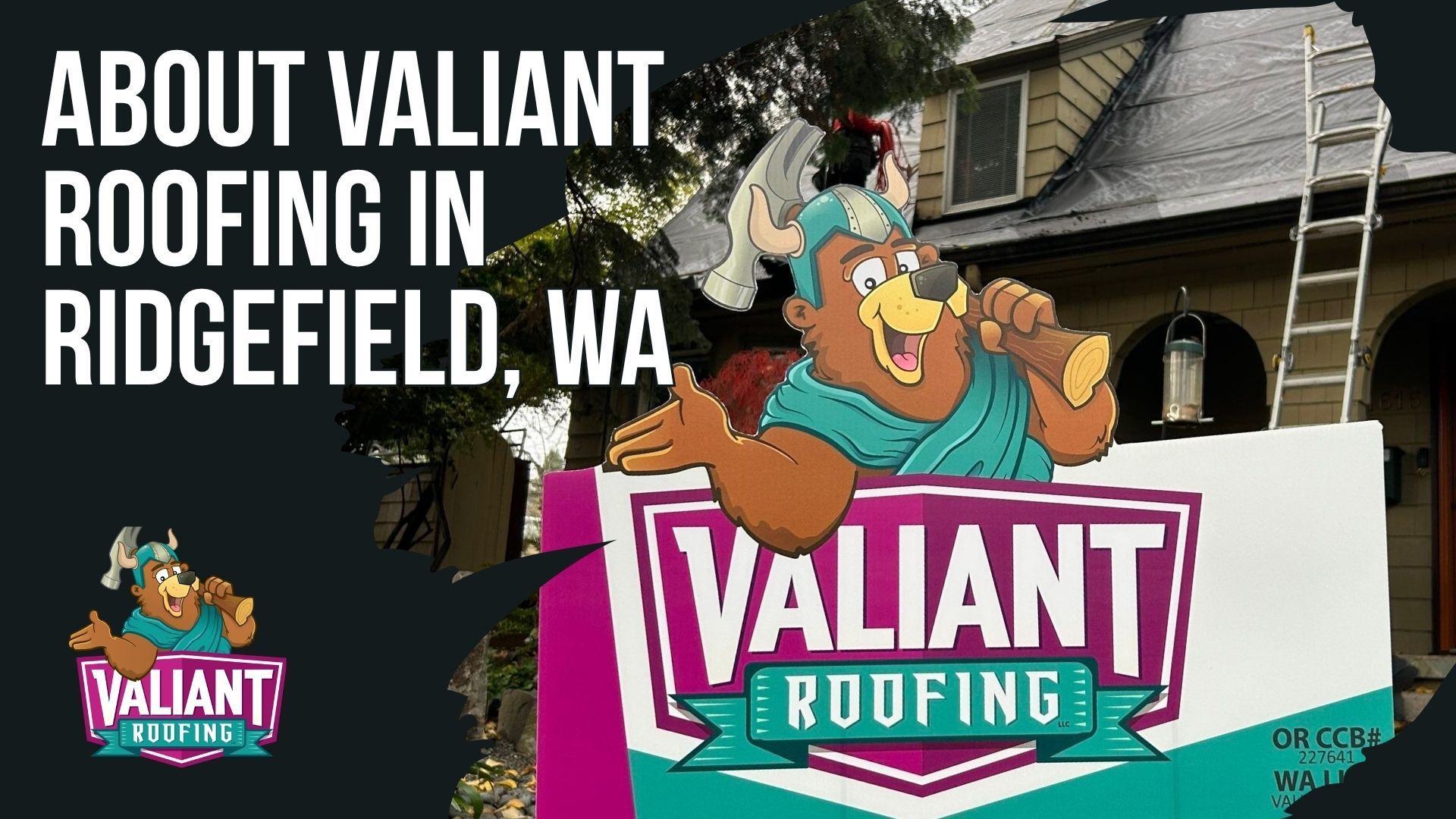 Residential roof repair in Ridgefield, WA