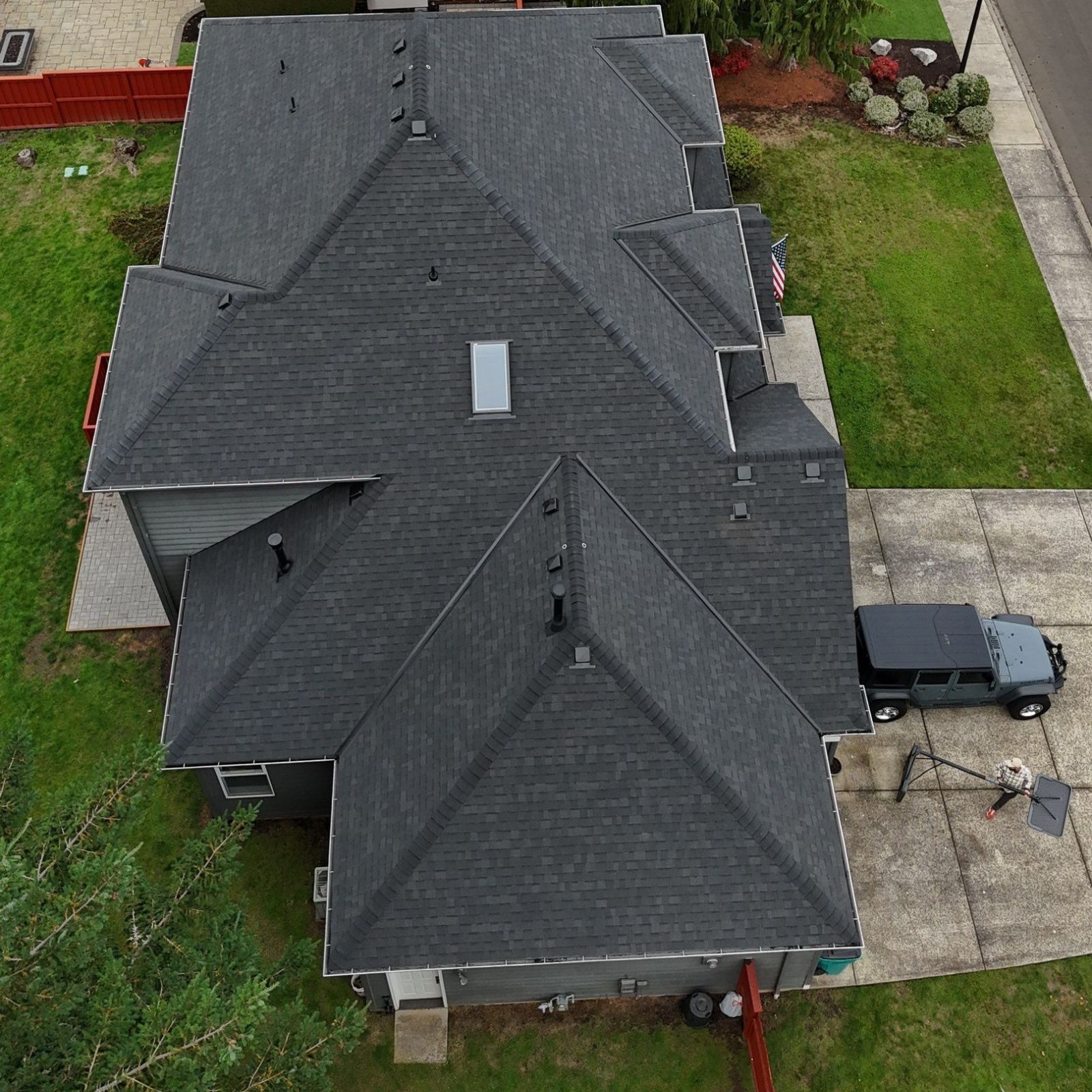 Full roof replacement project in Orchards by Valiant Roofing