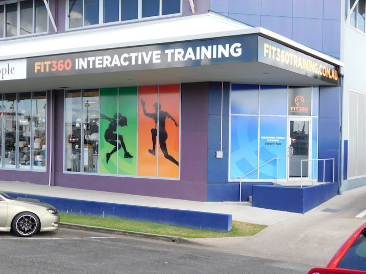 A Building With A Sign That Says Fit360 Interactive Training — Cairns Signcorp In Portsmith, QLD