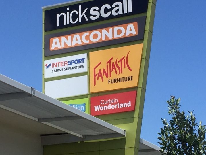 A Sign For Nickscall Anaconda Fantastic Furniture And Curtain Wonderland — Cairns Signcorp In Portsmith, QLD