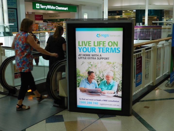 A Sign In A Mall That Says Live Life On Your Terms — Cairns Signcorp In Portsmith, QLD