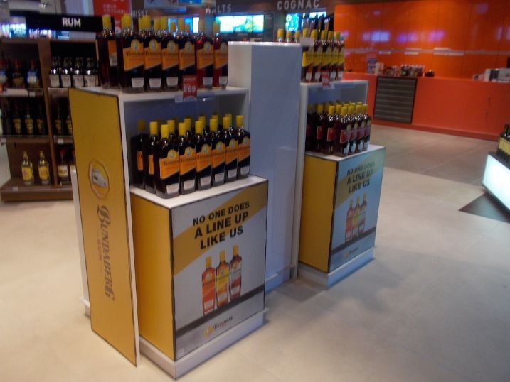 A Display Of Liquor In A Store That Says No Bar For A Line Up Like Us — Cairns Signcorp In Portsmith, QLD