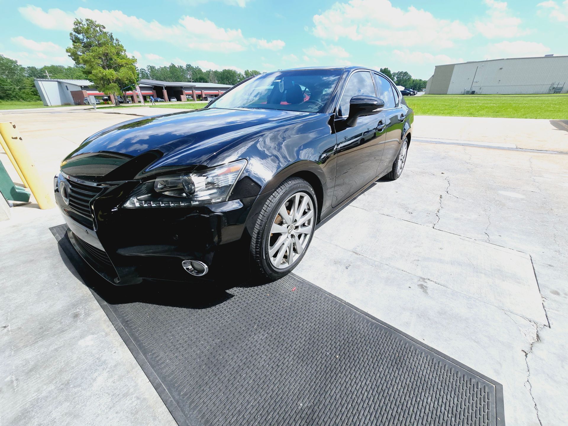 Smooth and glossy ceramic coating on a car.