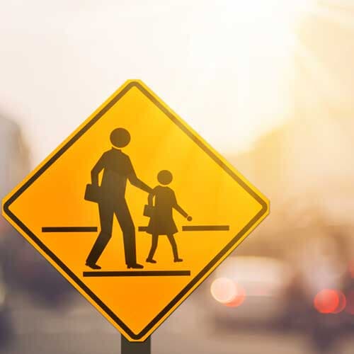 Traffic Crossing Sign — learning to drive in Coffs Harbour