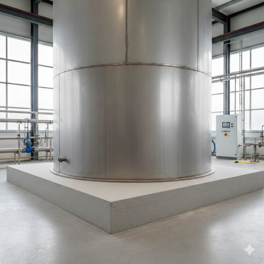 toepassingen van schuimbeton: rvs tanks