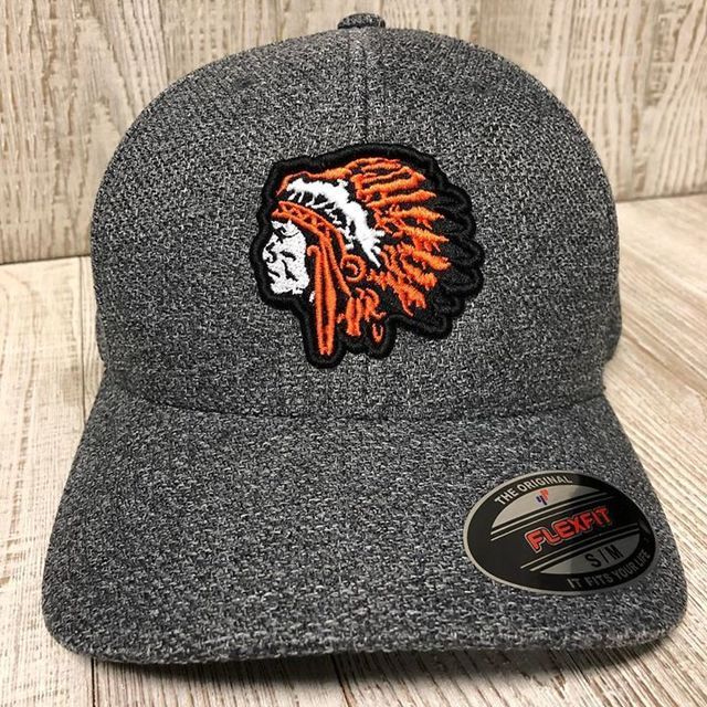 patched designed hat