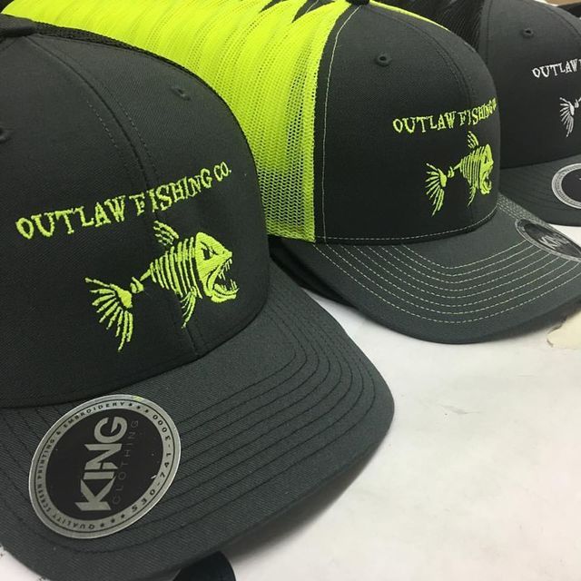 fishing embroidery hat company