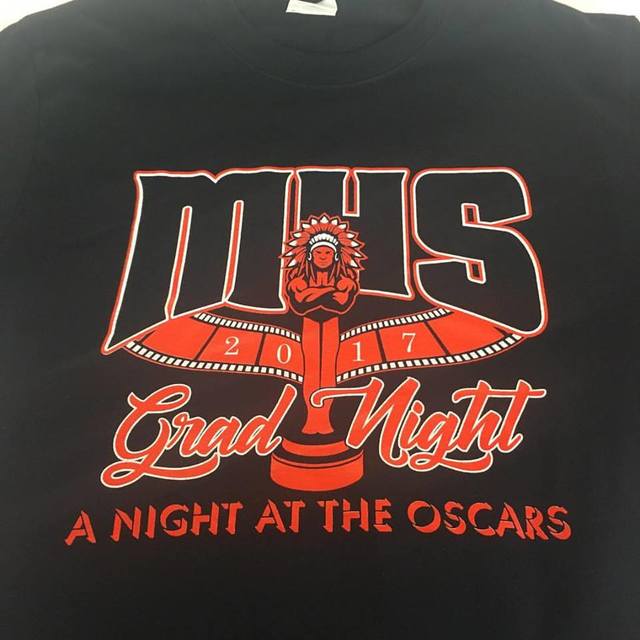 Grad night custom screen print