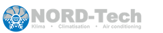 Logo von NORD-Tech: „Klima • Climatisation • Air conditioning“ darunter.
